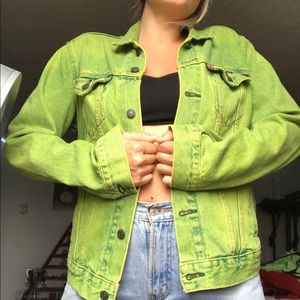 Lime green Levi jacket / brand new unworn